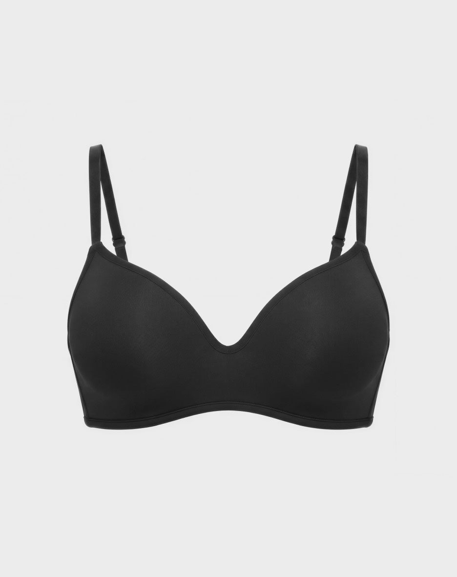 4 Pack Soft Foam Wireless T-Shirt Bra — Neutral
