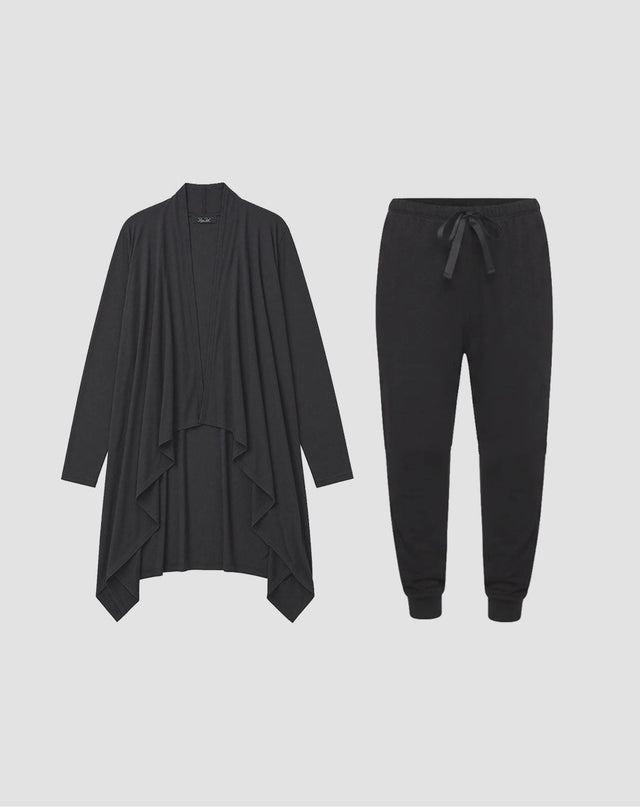 2 Piece Hacci Robe & Jogger Set