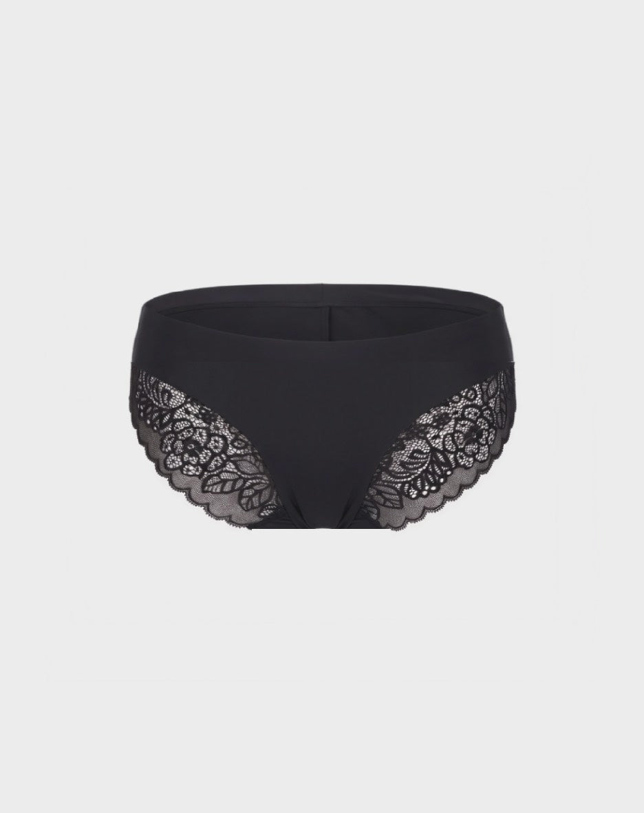 10 Pack No Show Lace Back Hipsters