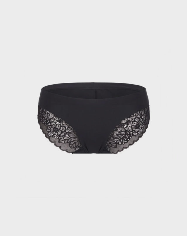 10 Pack No Show Lace Back Hipsters