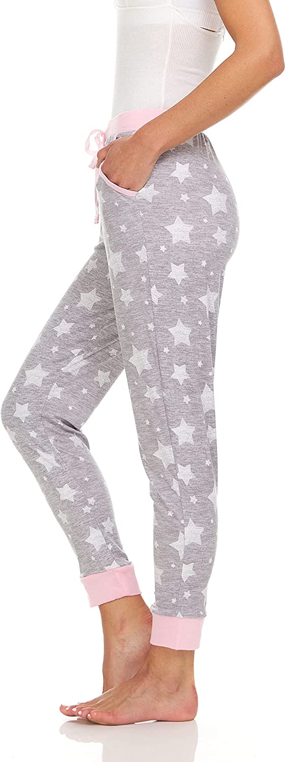 René Rofé Pillow Talk By Rene Rofe Sleepwear 2 Pack Jogger Sleep Pants Stars