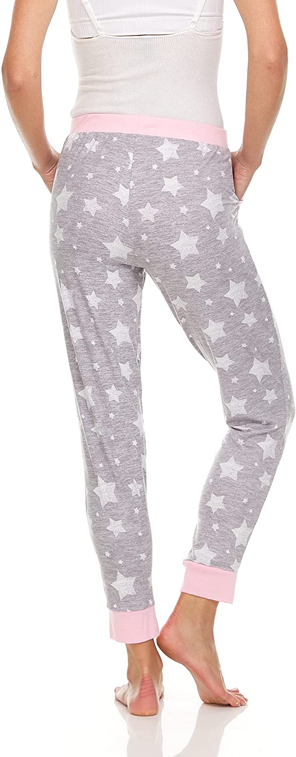 René Rofé Pillow Talk By Rene Rofe Sleepwear 2 Pack Jogger Sleep Pants Stars