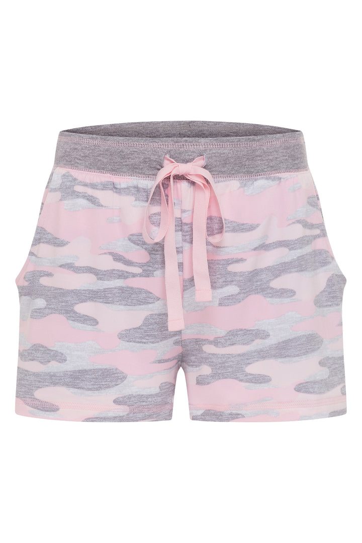 René Rofé Pillow Talk By Rene Rofe Sleepwear 2 Pack Lightweight Short Set Pink Camo