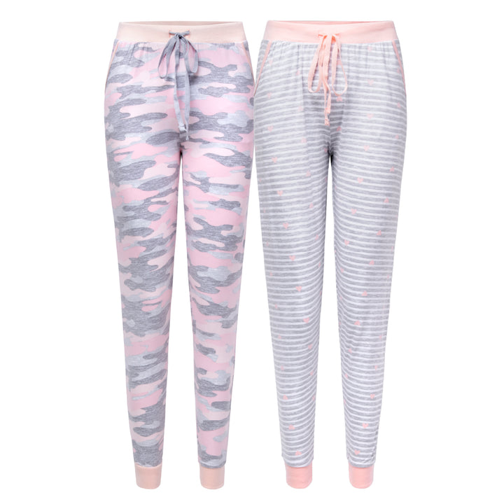 René Rofé 2 Pack Jogger Pants Camo Stripes