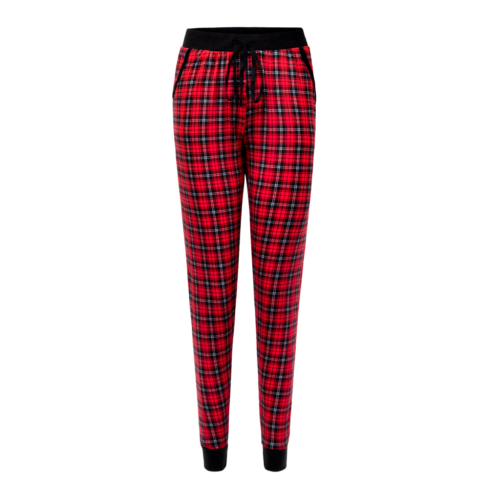 2 Pack Jogger Pants Red Plaid