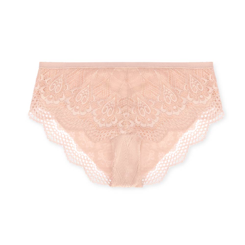 Embrace It Lace Hipster Panties in Peach by René Rofé