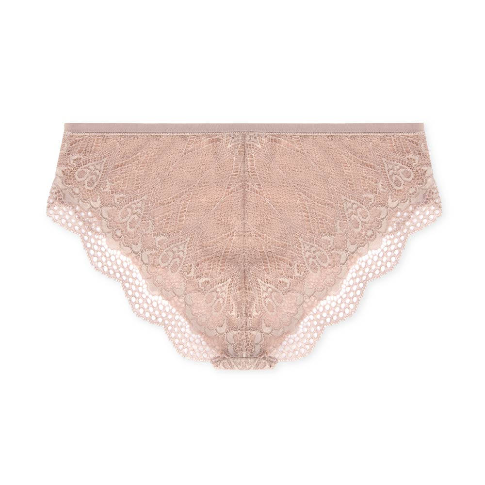 Embrace It Lace Hipster Panties in Taupe by René Rofé