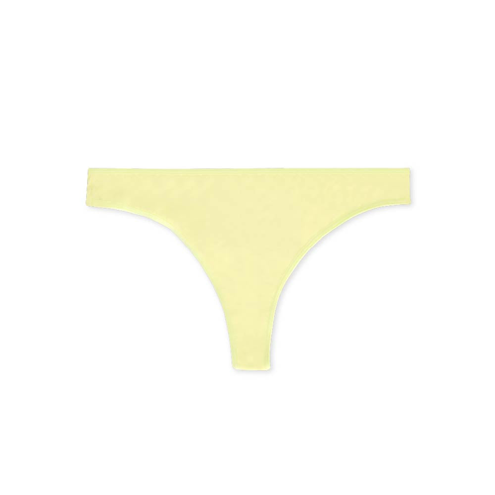 Everyday Basic Cotton Thong in Lime by René Rofé