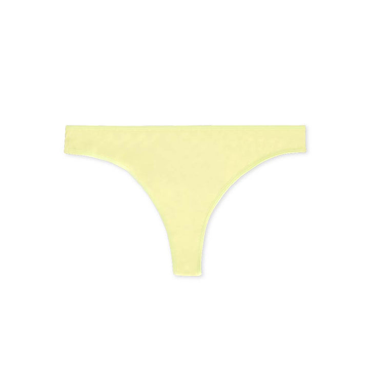 Everyday Basic Cotton Thong in Lime by René Rofé