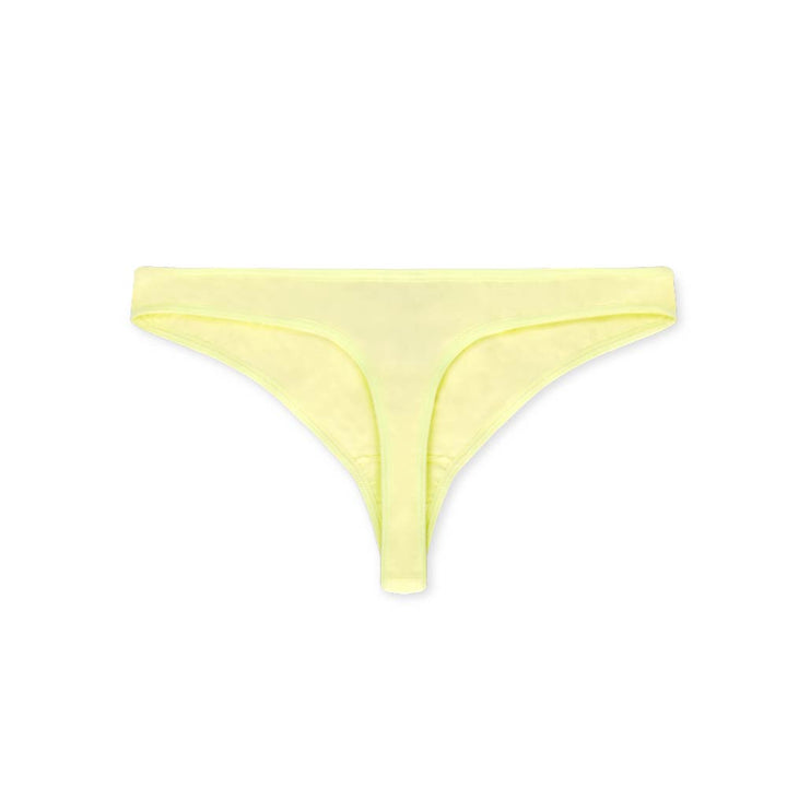 Everyday Basic Cotton Thong in Lime by René Rofé