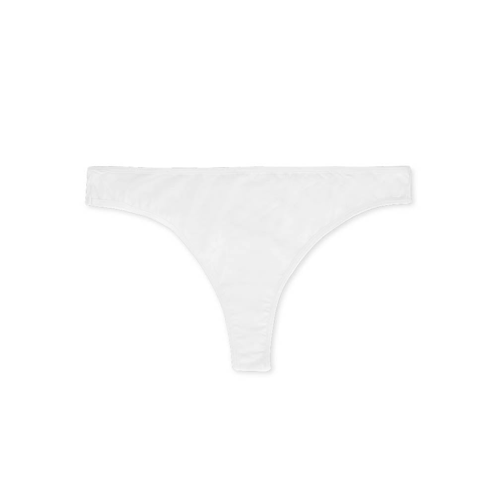 Everyday Basic Cotton Thong in White by René Rofé