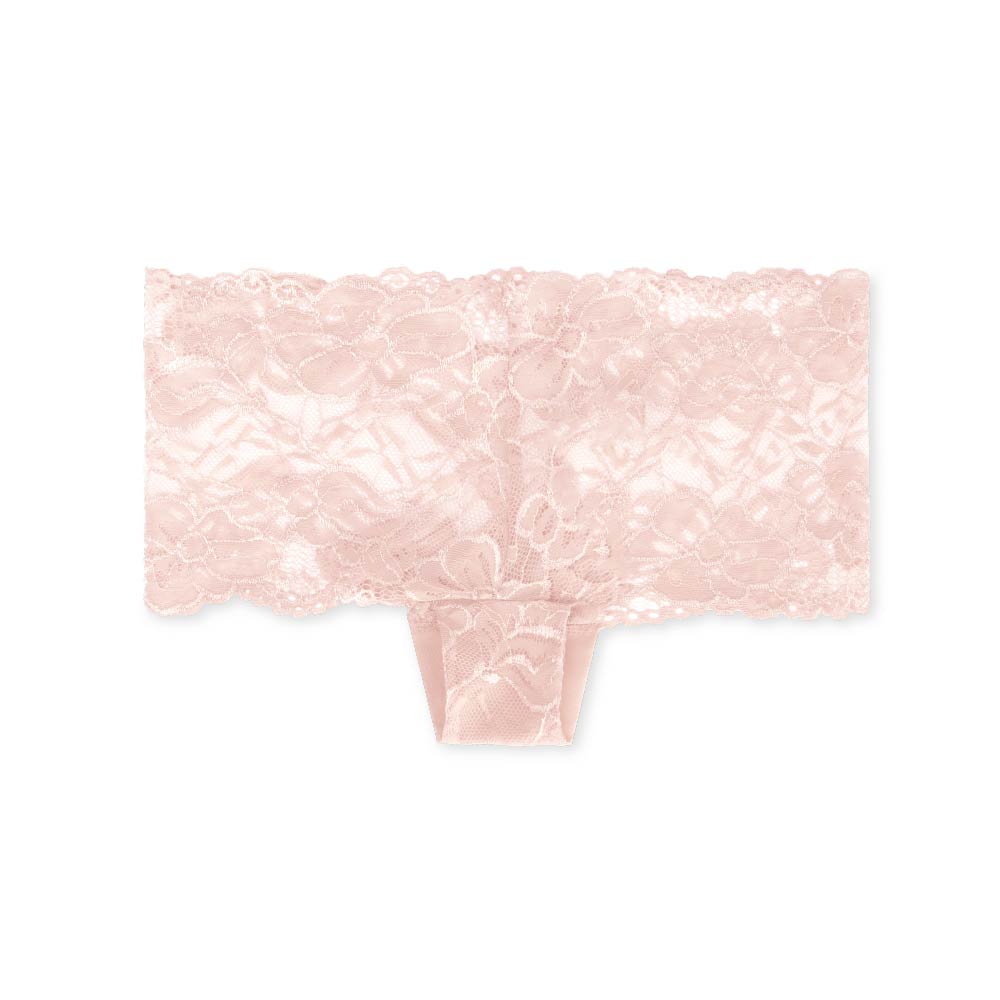 Everyday Lace Boyshorts in Rose Quartz by René Rofé