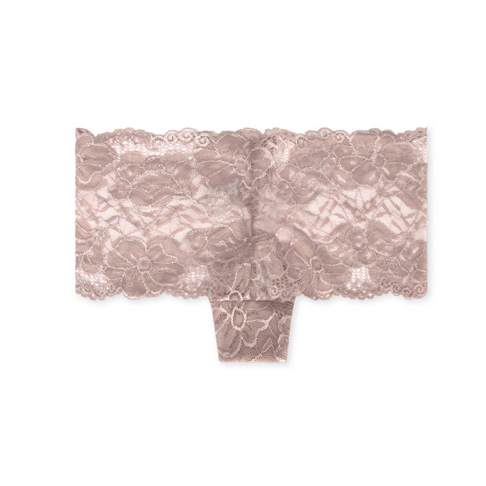 Everyday Lace Boyshorts in Taupe by René Rofé