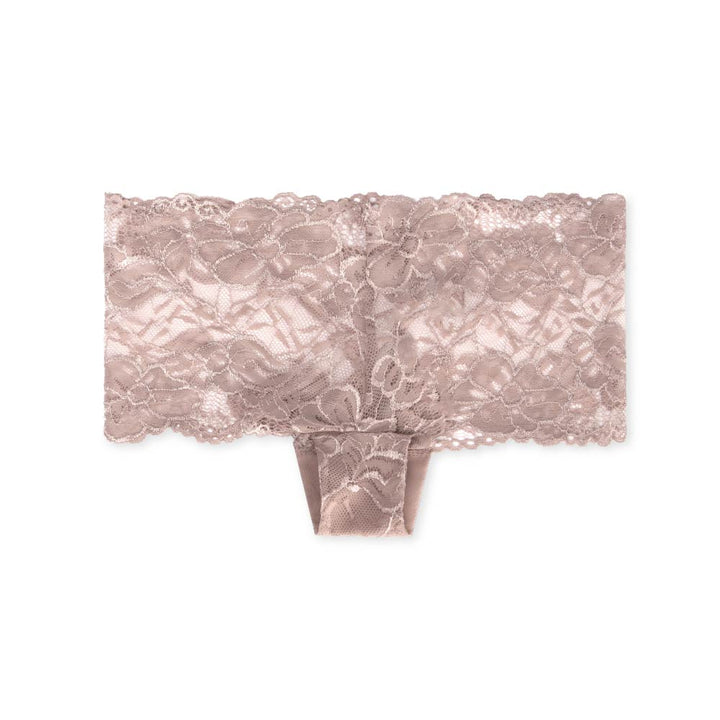 Everyday Lace Boyshorts in Taupe by René Rofé