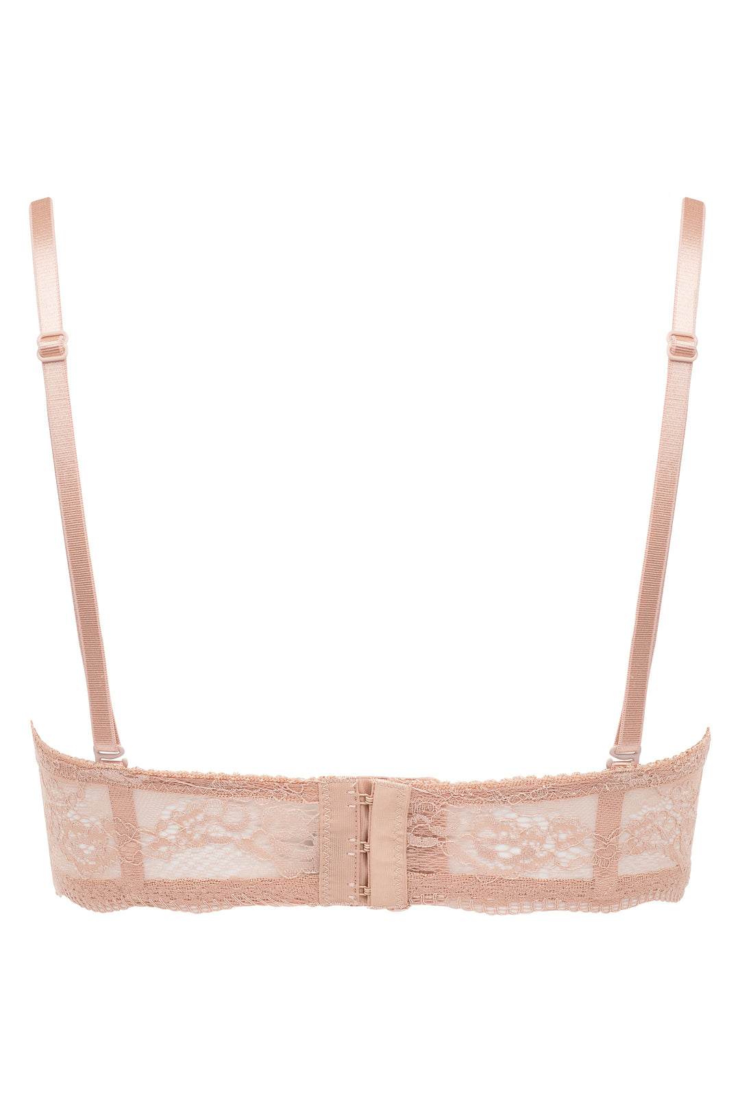 2 Pack Convertible Strapless Lace Light Push Up Bra Black/Beige