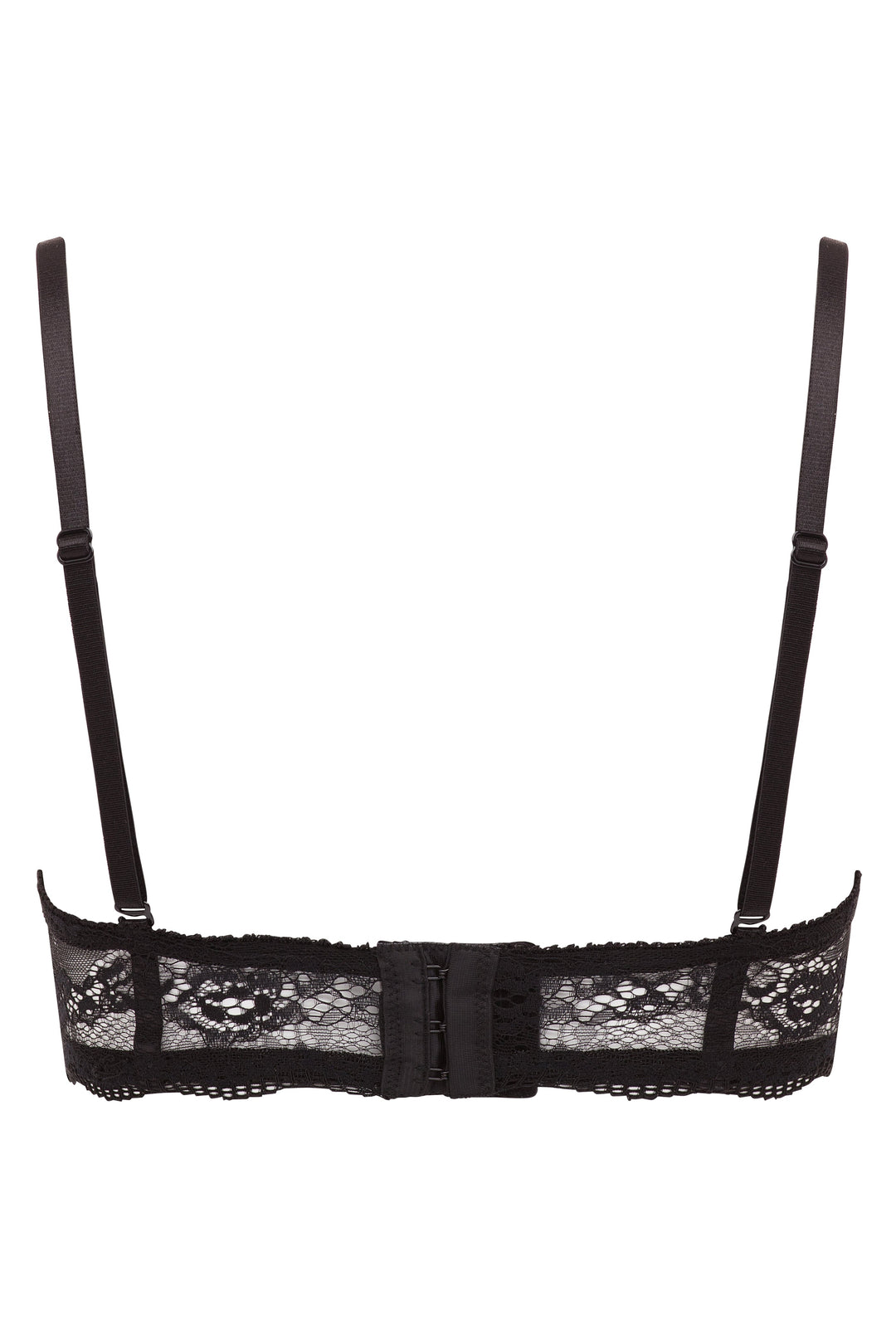 2 Pack Convertible Strapless Lace Light Push Up Bra Black/Beige