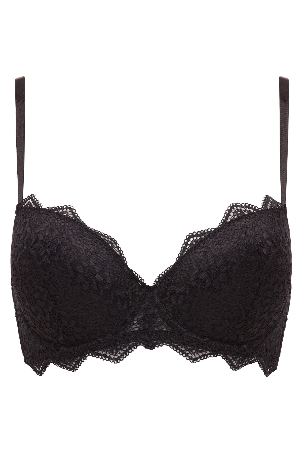 René Rofé B37896H2 Br Rene Rofe Lingerie 2 Pack Lace Push Up Bras