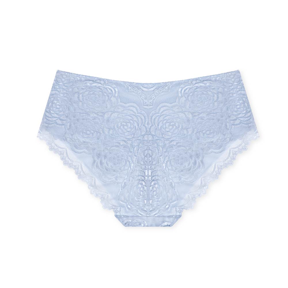 Marla Lace Hipster Panties in Light Blue by René Rofé