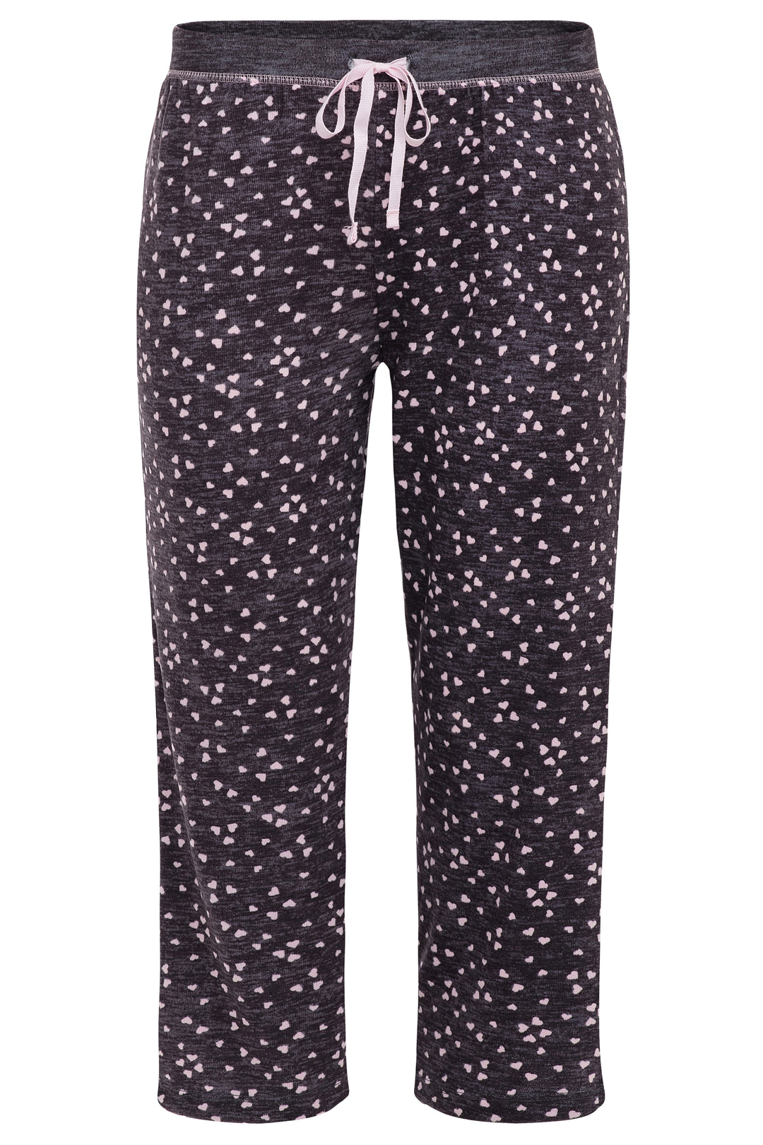 2 Pack Loungewear Hacci Capri Set / Hearts