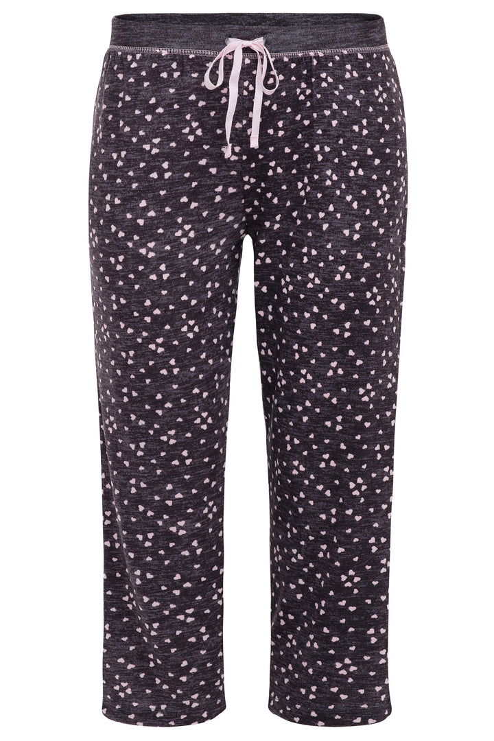 2 Pack Loungewear Hacci Capri Set / Hearts