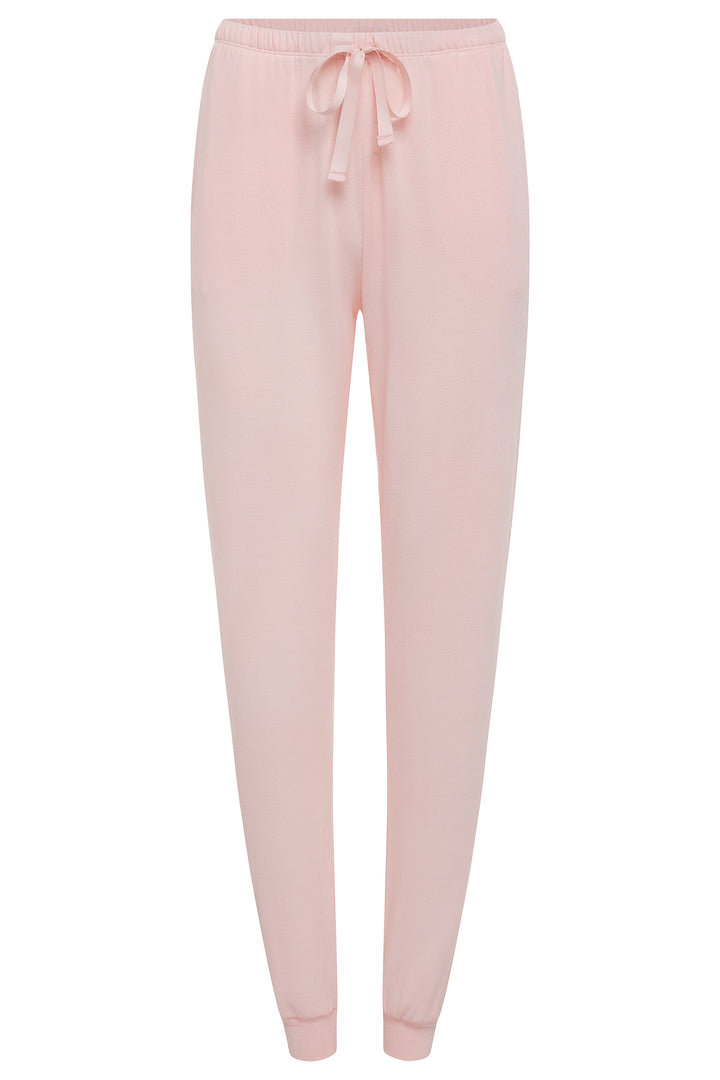 2 Piece Hacci Robe & Jogger Set Pink