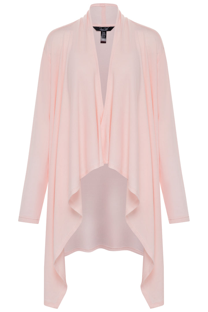 2 Piece Hacci Robe & Jogger Set Pink