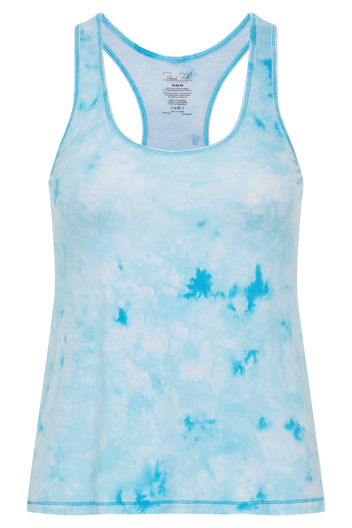 René Rofé Rene Rofe Sleepwear Two Pack Racerback Short Set Blue Tie Dye