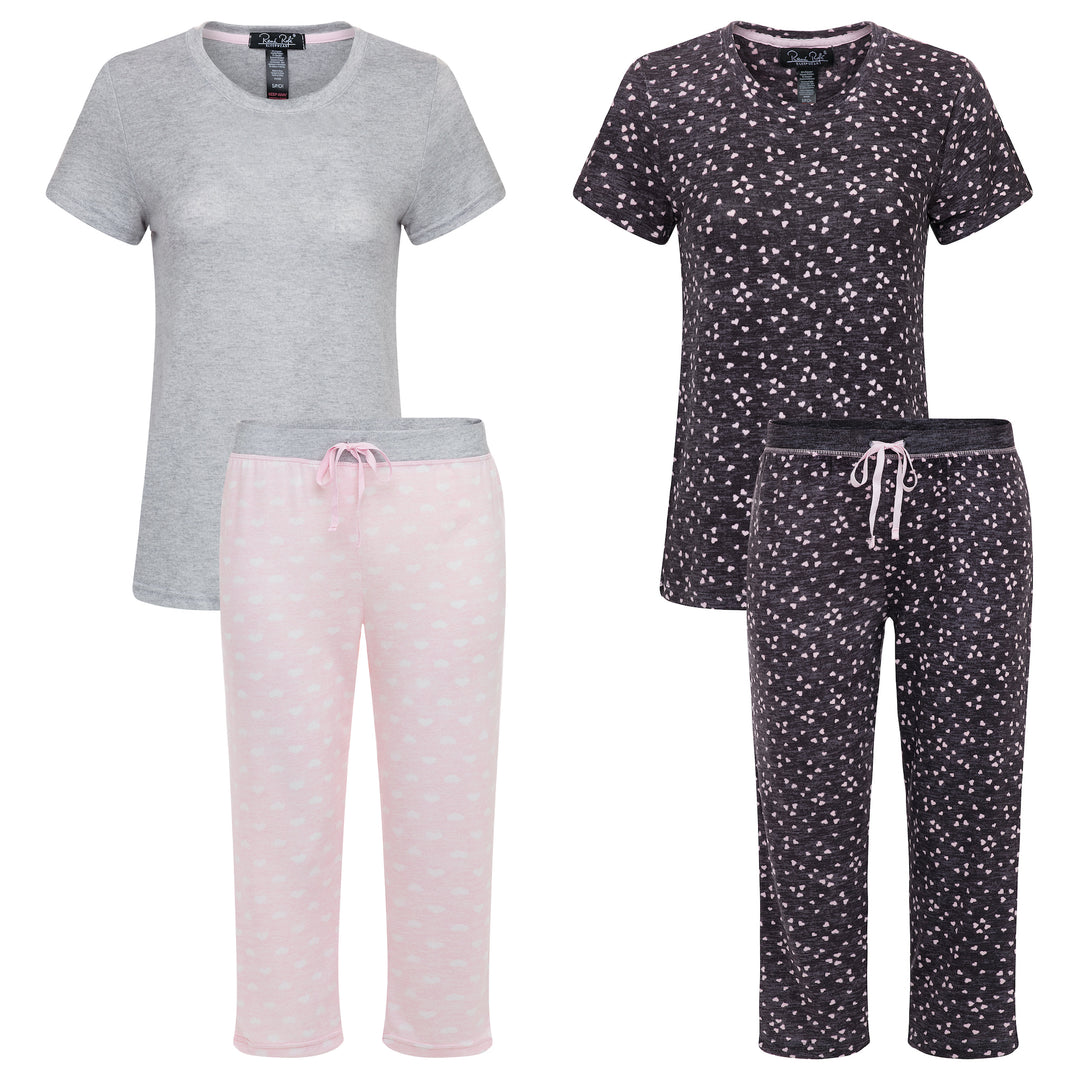 René Rofé Rene Rofe Sleepwear 2 Pack Loungewear Capri Set 1