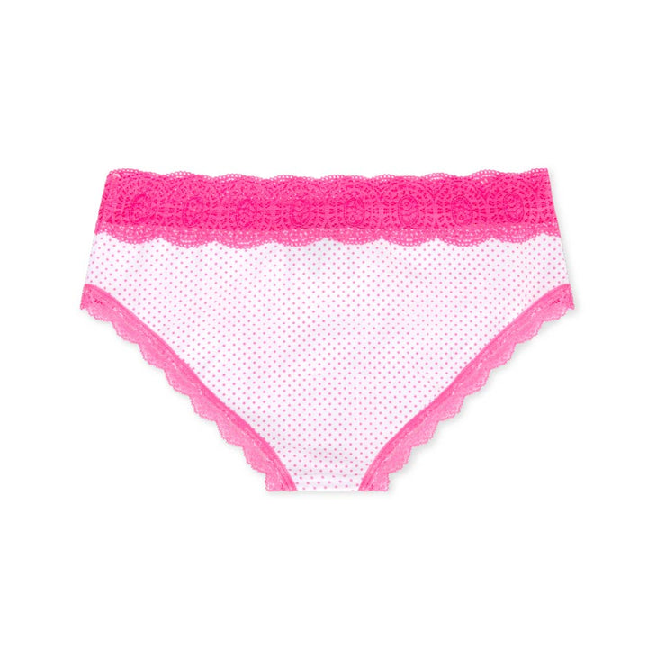 Waist No Time Hipster Panties in Pink Polka Dots by René Rofé