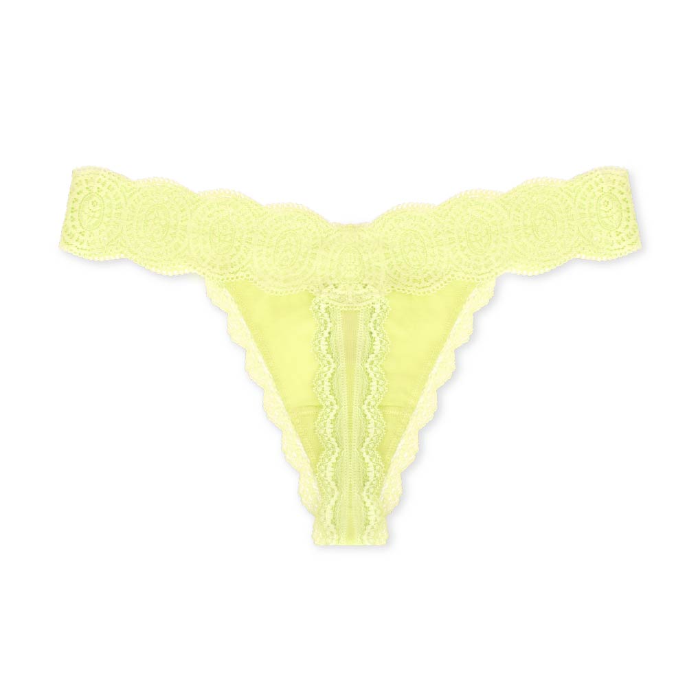 Waist No Time Thong in Lime by René Rofé