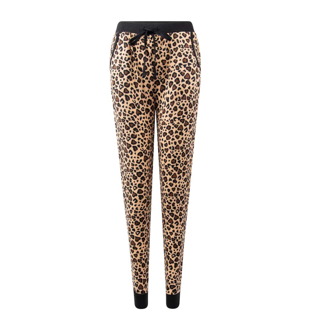 René Rofé 2 Pack Jogger Pants Grey Black Animal