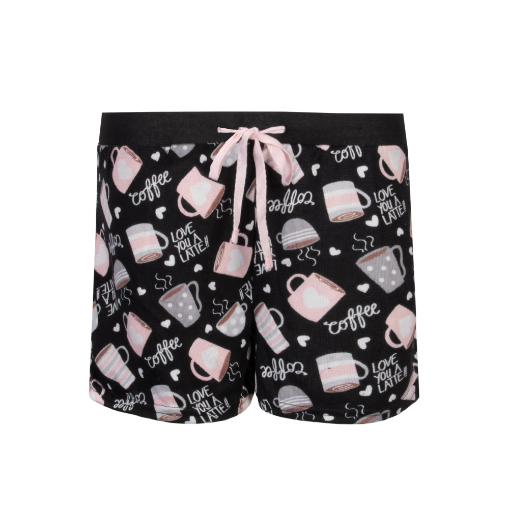 Coffee Hacci Shorts as part of the 2 Pack Loungewear Hacci Shorts Set