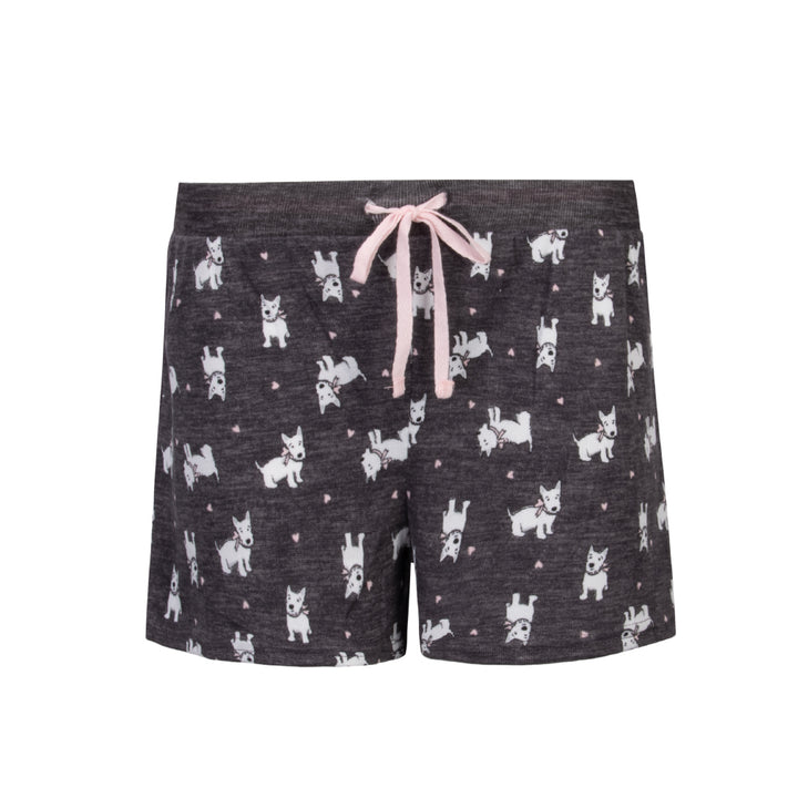 Dogs Hacci Shorts as part of the 2 Pack Loungewear Hacci Shorts Set