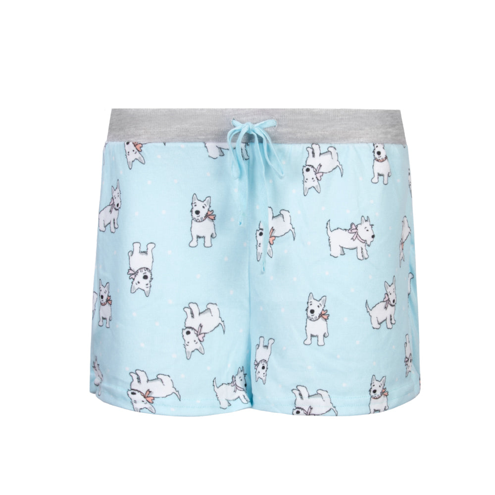  Dogs Hacci Shorts as part of the 2 Pack Loungewear Hacci Shorts Set