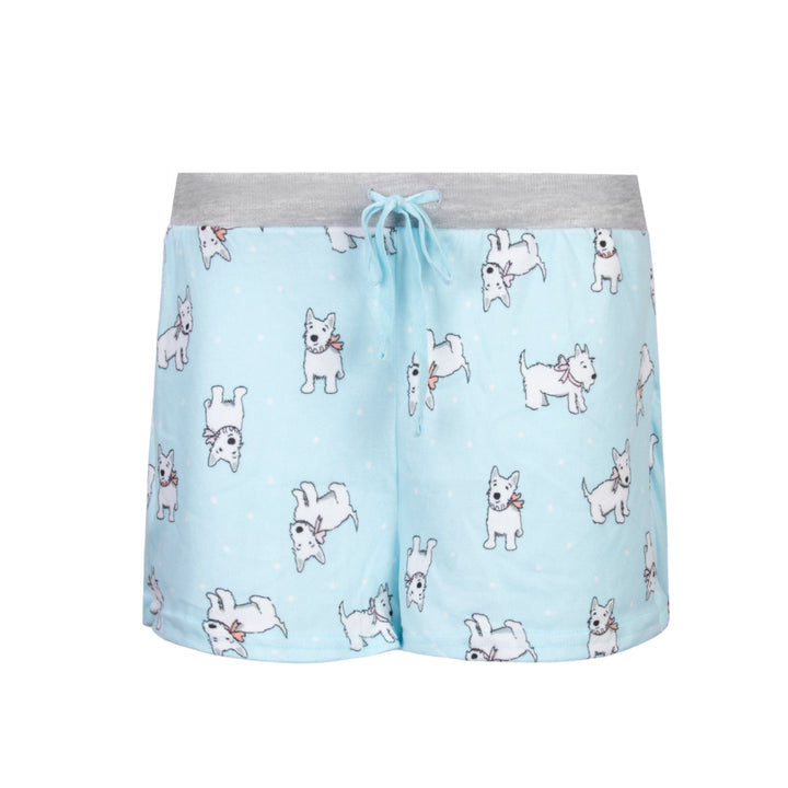 René Rofé 2 Pack Loungewear Hacci Shorts Set Cats Dogs