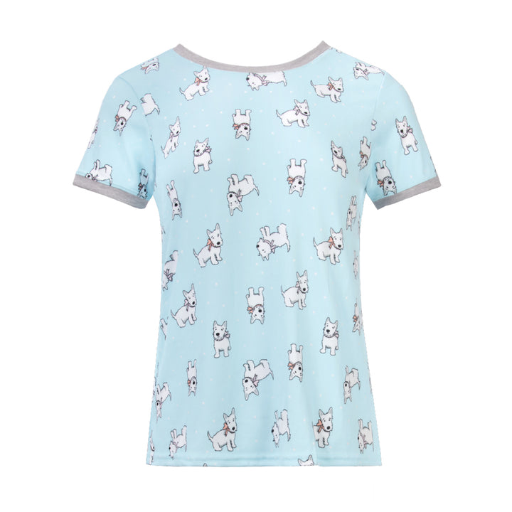 René Rofé 2 Pack Loungewear Hacci Shorts Set Cats Dogs