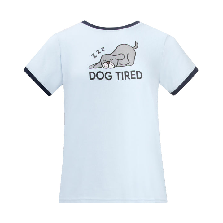 Sleeping Dog Hacci T-Shirt as part of the 2 Pack Loungewear Hacci Shorts Set