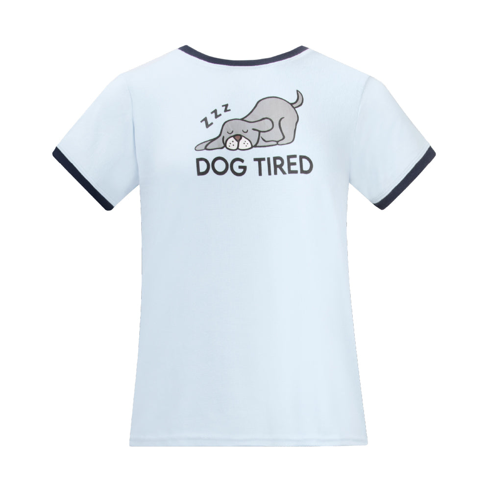René Rofé 2 Pack Loungewear Hacci Shorts Set Sleeping Dog Zzzs