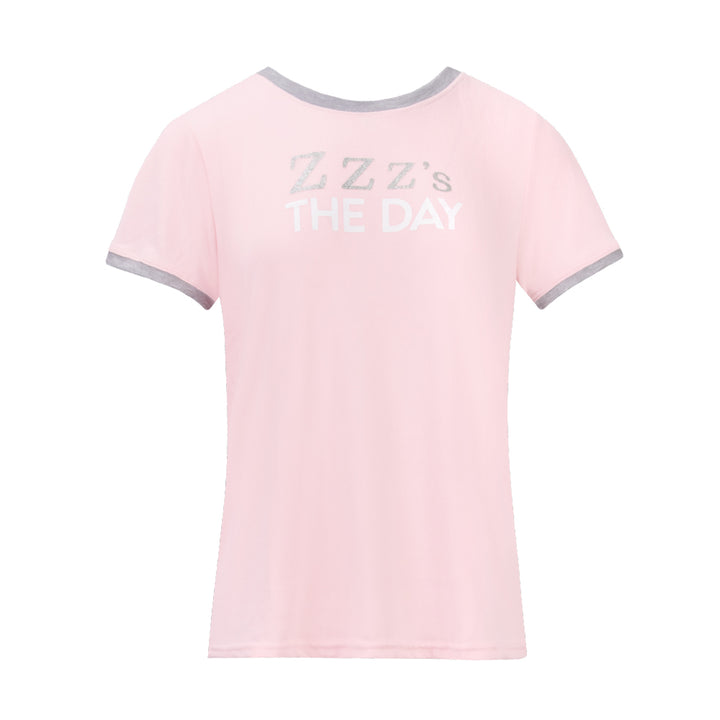 ZZZs Hacci T-Shirt as part of the 2 Pack Loungewear Hacci Shorts Set