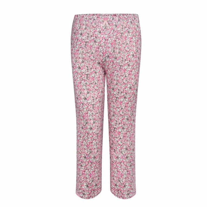 René Rofé 2 Pack Rayon Spandex Capri Set Grey Leopard Print Floral