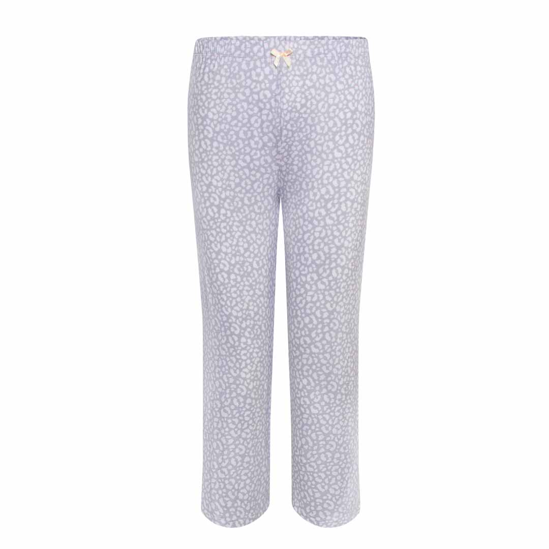 René Rofé 2 Pack Rayon Spandex Capri Set Grey Leopard Print Floral