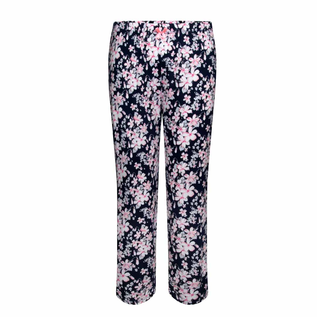 René Rofé 2 Pack Rayon Spandex Capri Set White Navy Floral