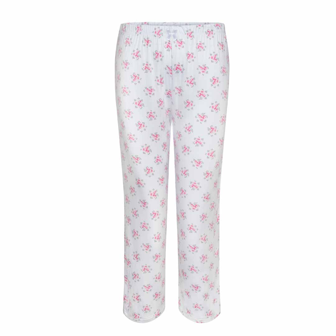 René Rofé 2 Pack Rayon Spandex Capri Set White Navy Floral