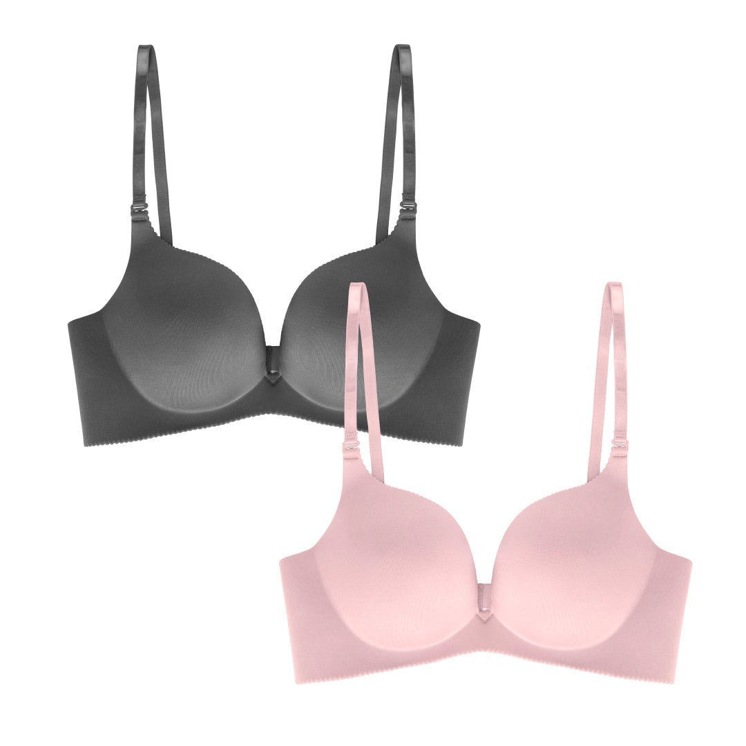 René Rofé 2 Pack Wireless Push Up Bra