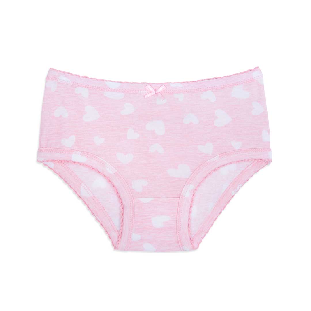 Hearts patterned underwear as part of the René Rofé 2 Pack Cotton Tank and Underwear Set