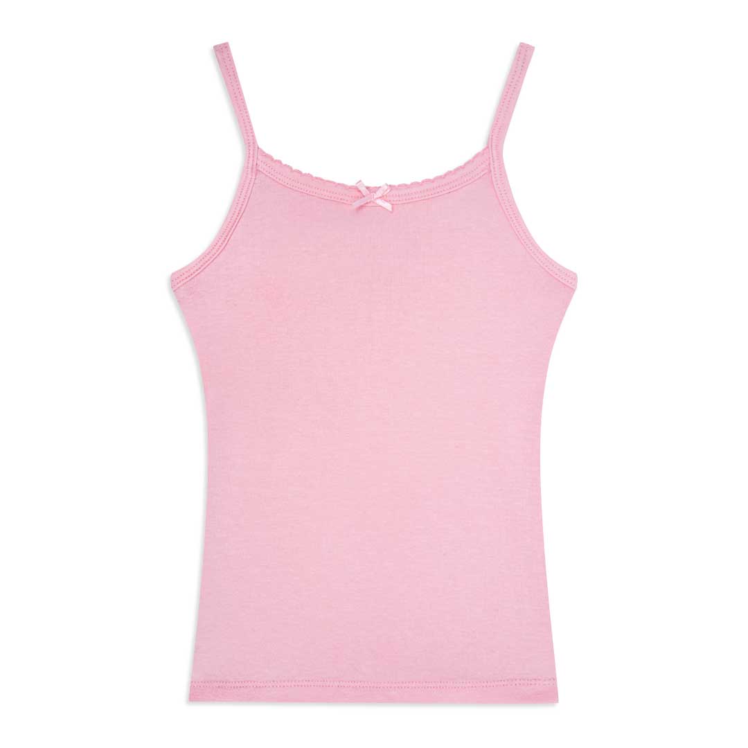 Pink colored tank top as part of the René Rofé 2 Pack Cotton Tank and Underwear Set