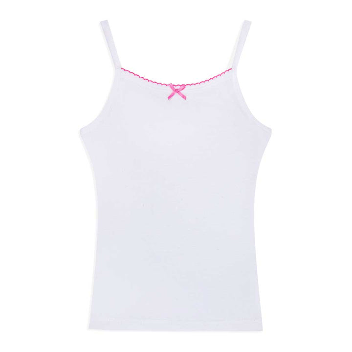 White colored tank top as part of the René Rofé 2 Pack Cotton Tank and Underwear Set