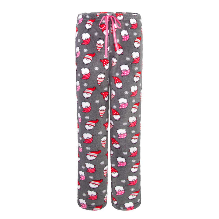 Pants as a part of the René Rofé 3 Piece Christmas Pajamas Gift Set in Pink Santa Claus