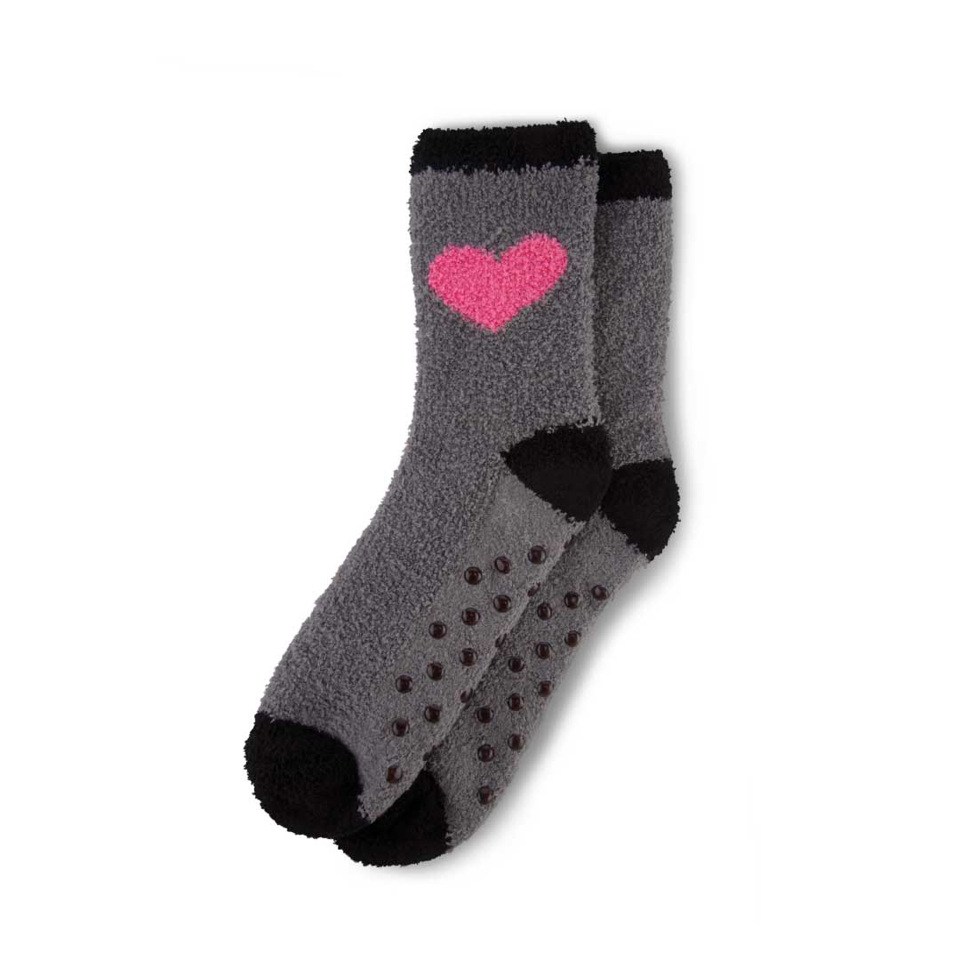 Socks as a part of the René Rofé 3 Piece Christmas Pajamas Gift Set in Pink Santa Claus