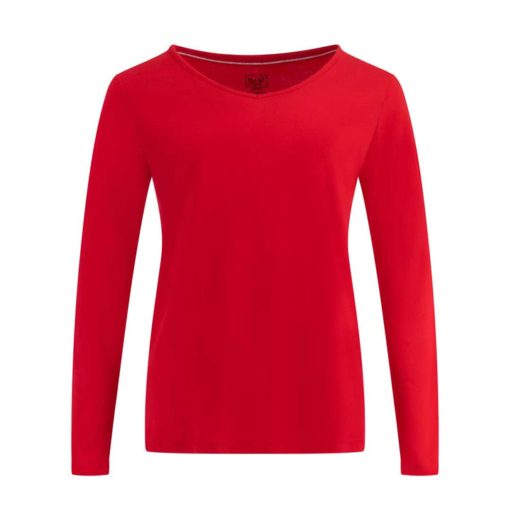 T-shirt as a part of the René Rofé 3 Piece Christmas Pajamas Gift Set in Reindeer in Red print